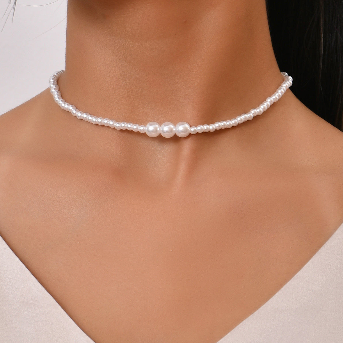 Trend Elegant Jewelry Wedding Big Pearl Necklace For Womenim