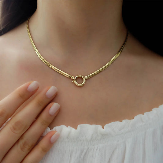 Encrypting Smooth NK Chain Necklace