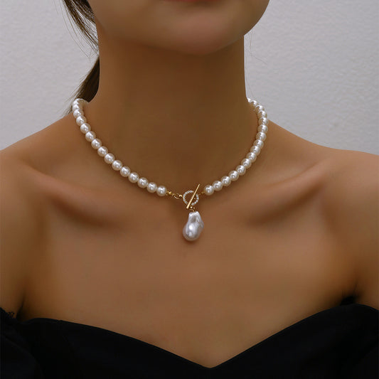 Trend Elegant Jewelry Wedding Big Pearl Necklace For Womenim